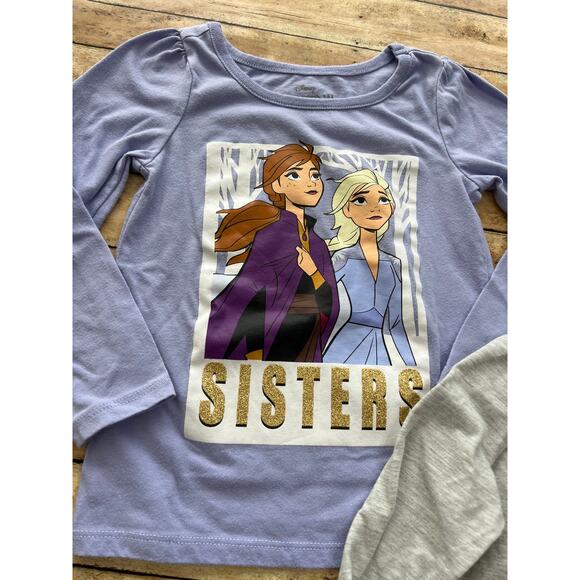 Disney Frozen Long Sleeve Shirt Bundle 4T - Picture 3 of 8